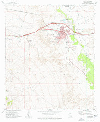 Download a high-resolution, GPS-compatible USGS topo map for Benson, AZ (1976 edition)