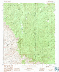 preview thumbnail of historical topo map of Greenlee County, AZ in 1989