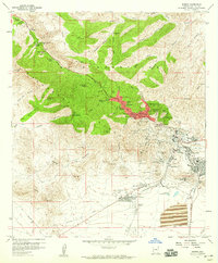 preview thumbnail of historical topo map of Bisbee, AZ in 1958