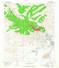 Download a high-resolution, GPS-compatible USGS topo map for Bisbee, AZ (1968 edition)