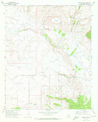 Download a high-resolution, GPS-compatible USGS topo map for Bismarck Mesa, AZ (1972 edition)
