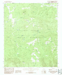 Download a high-resolution, GPS-compatible USGS topo map for Blue House Mountain, AZ (1988 edition)
