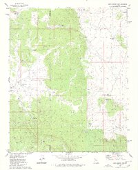 Download a high-resolution, GPS-compatible USGS topo map for Blye Canyon SE, AZ (1980 edition)