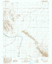 Download a high-resolution, GPS-compatible USGS topo map for Bouse Hills East, AZ (1990 edition)