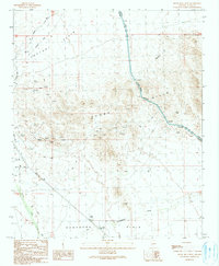 Download a high-resolution, GPS-compatible USGS topo map for Bouse Hills West, AZ (1990 edition)
