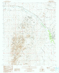 Download a high-resolution, GPS-compatible USGS topo map for Bouse, AZ (1990 edition)