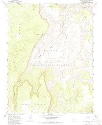 Download a high-resolution, GPS-compatible USGS topo map for Cattle Canyon, AZ (1985 edition)
