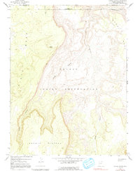 Download a high-resolution, GPS-compatible USGS topo map for Cattle Canyon, AZ (1991 edition)