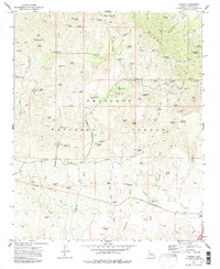 Download a high-resolution, GPS-compatible USGS topo map for Cherry, AZ (1986 edition)