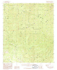 Download a high-resolution, GPS-compatible USGS topo map for Chiricahua Peak, AZ (1986 edition)