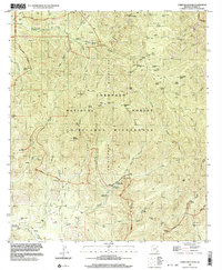 preview thumbnail of historical topo map of Cochise County, AZ in 1997