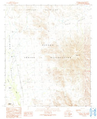 preview thumbnail of historical topo map of Pima County, AZ in 1990