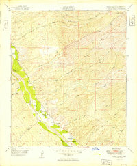 Download a high-resolution, GPS-compatible USGS topo map for Clark Ranch, AZ (1949 edition)