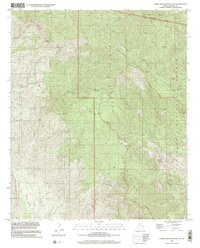 preview thumbnail of historical topo map of Graham County, AZ in 1998
