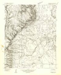 preview thumbnail of historical topo map of Coconino County, AZ in 1955