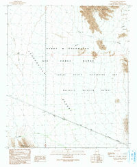 Download a high-resolution, GPS-compatible USGS topo map for Coyote Water, AZ (1991 edition)