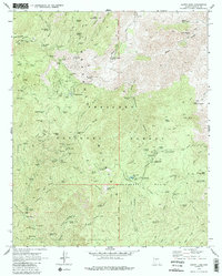 Download a high-resolution, GPS-compatible USGS topo map for Crown King, AZ (1988 edition)