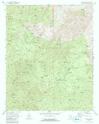 Download a high-resolution, GPS-compatible USGS topo map for Crown King, AZ (1988 edition)
