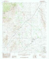 Download a high-resolution, GPS-compatible USGS topo map for Dragoon, AZ (1985 edition)