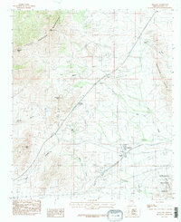 Download a high-resolution, GPS-compatible USGS topo map for Dragoon, AZ (1985 edition)