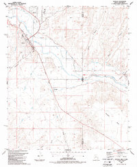 Download a high-resolution, GPS-compatible USGS topo map for Duncan, AZ (1987 edition)