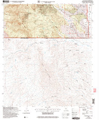 preview thumbnail of historical topo map of Santa Cruz County, AZ in 2004