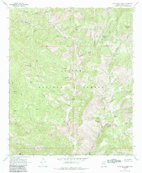 Download a high-resolution, GPS-compatible USGS topo map for Dutch Blue Creek, AZ (1985 edition)