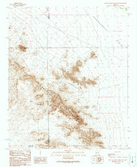 Download a high-resolution, GPS-compatible USGS topo map for Eagletail Mountains East, AZ (1990 edition)