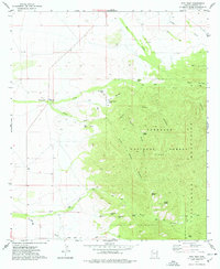 preview thumbnail of historical topo map of Cochise County, AZ in 1974