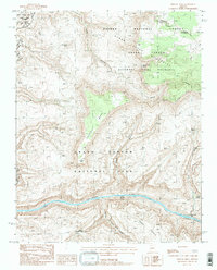 Download a high-resolution, GPS-compatible USGS topo map for Fishtail Mesa, AZ (1988 edition)