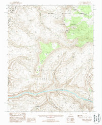 Download a high-resolution, GPS-compatible USGS topo map for Fishtail Mesa, AZ (1988 edition)