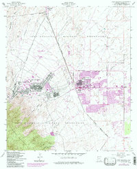 Download a high-resolution, GPS-compatible USGS topo map for Fort Huachuca, AZ (1984 edition)