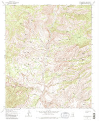 Download a high-resolution, GPS-compatible USGS topo map for Fritz Canyon, AZ (1982 edition)