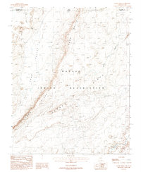 preview thumbnail of historical topo map of Apache County, AZ in 1988