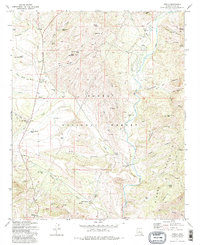 preview thumbnail of historical topo map of Gisela, Gila County, AZ in 1972