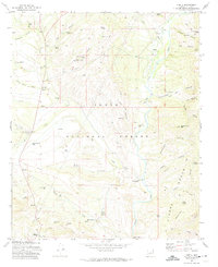 preview thumbnail of historical topo map of Gisela, Gila County, AZ in 1972