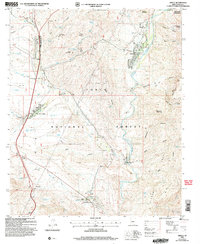 preview thumbnail of historical topo map of Gisela, Gila County, AZ in 2004