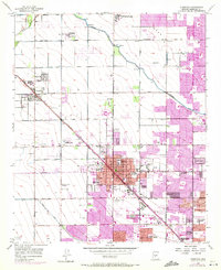 1957 Map of Glendale, AZ, 1972 Print