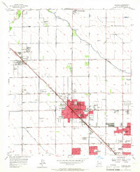 1957 Map of Glendale, AZ, 1965 Print