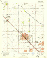 1957 Map of Glendale, AZ, 1958 Print