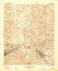1945 Map of Globe, AZ, 1947 Print