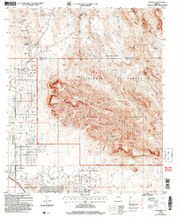 preview thumbnail of historical topo map of Pinal County, AZ in 2004
