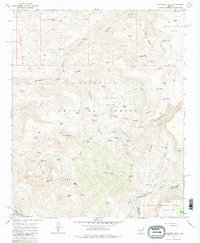 Download a high-resolution, GPS-compatible USGS topo map for Hackberry Mtn, AZ (1982 edition)