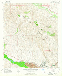 Download a high-resolution, GPS-compatible USGS topo map for Hayden, AZ (1965 edition)
