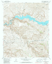 Download a high-resolution, GPS-compatible USGS topo map for Horse Mesa Dam, AZ (1986 edition)