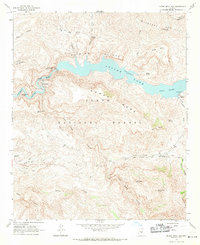 Download a high-resolution, GPS-compatible USGS topo map for Horse Mesa Dam, AZ (1971 edition)