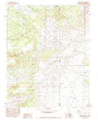 Download a high-resolution, GPS-compatible USGS topo map for Horse Mesa, AZ (1984 edition)