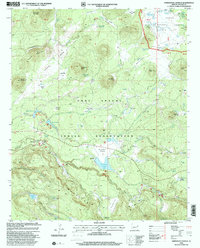 preview thumbnail of historical topo map of Apache County, AZ in 1998
