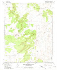 preview thumbnail of historical topo map of Coconino County, AZ in 1981
