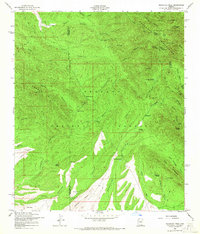 Download a high-resolution, GPS-compatible USGS topo map for Huachuca Peak, AZ (1965 edition)